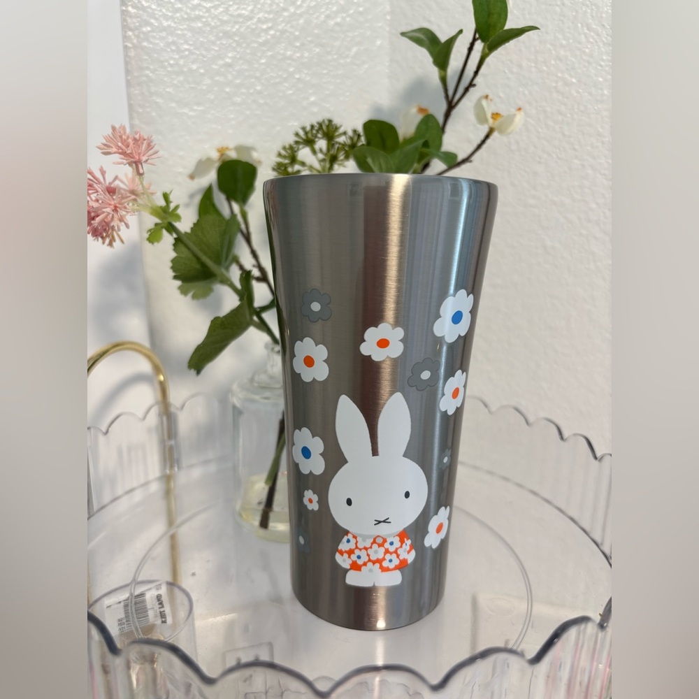 Miffy Stainless Steel Floral Tumbler 400ml